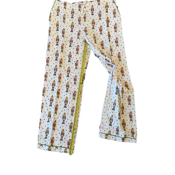 Mahogany Christmas NUTCRACKER Pajama Set 100% Cotton Flannel Women's L New - Picture 7 of 16